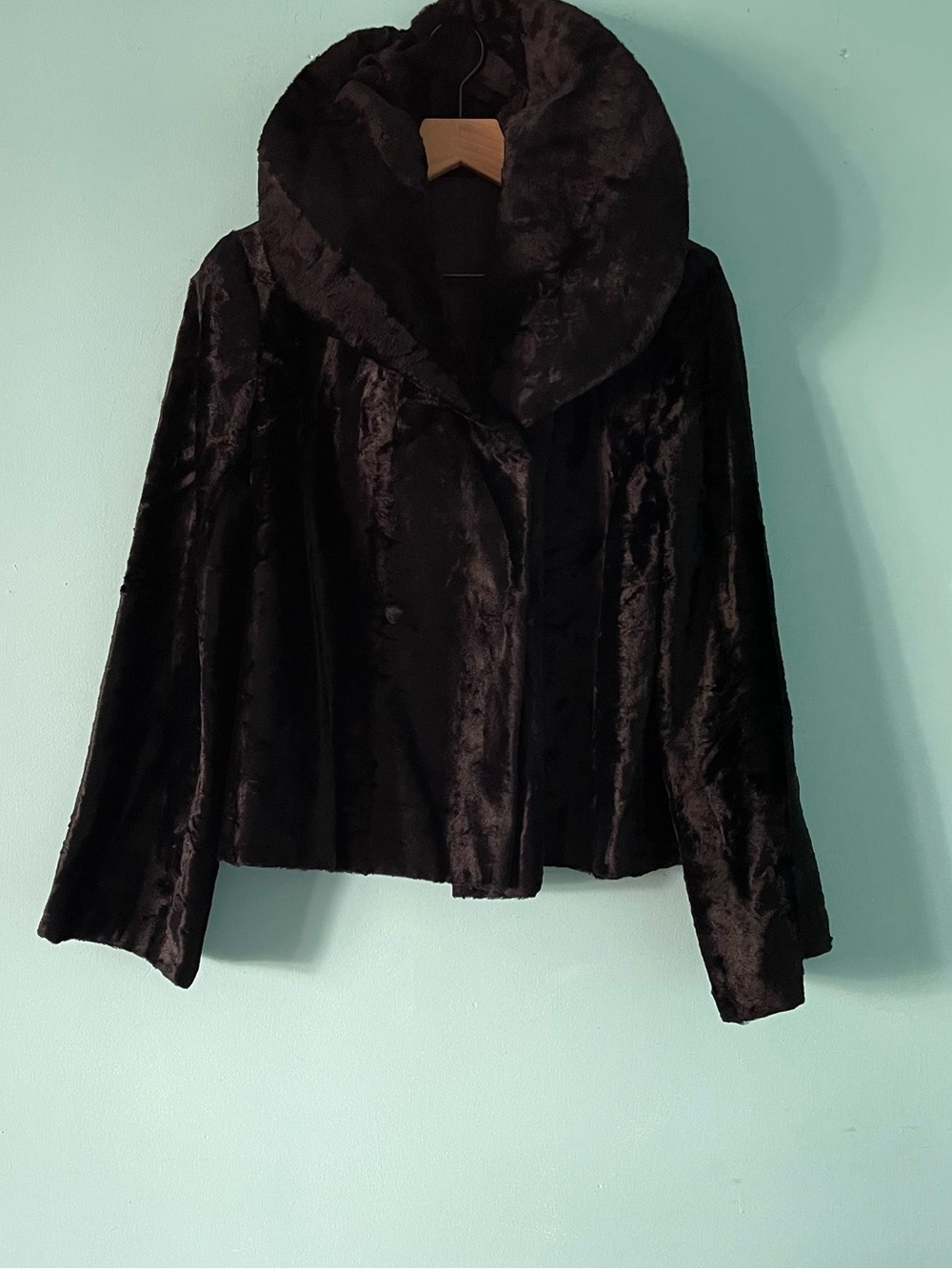 Vintage Fur Elegant Evening Shawl Short Coat M Club Prom Hollywood Night Out